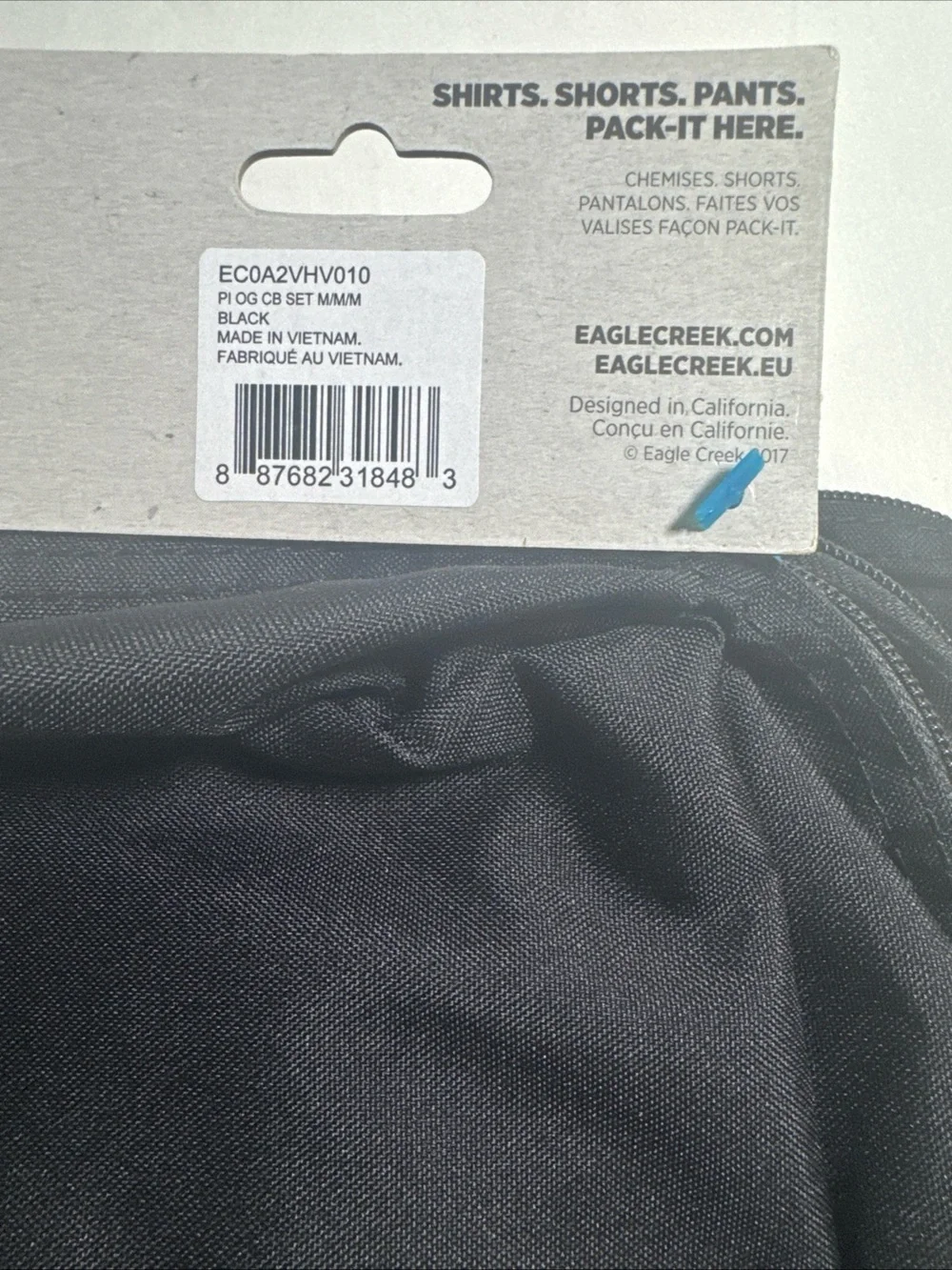 Eagle Creek Black Packing Cube Set - 3pc size M/M/M